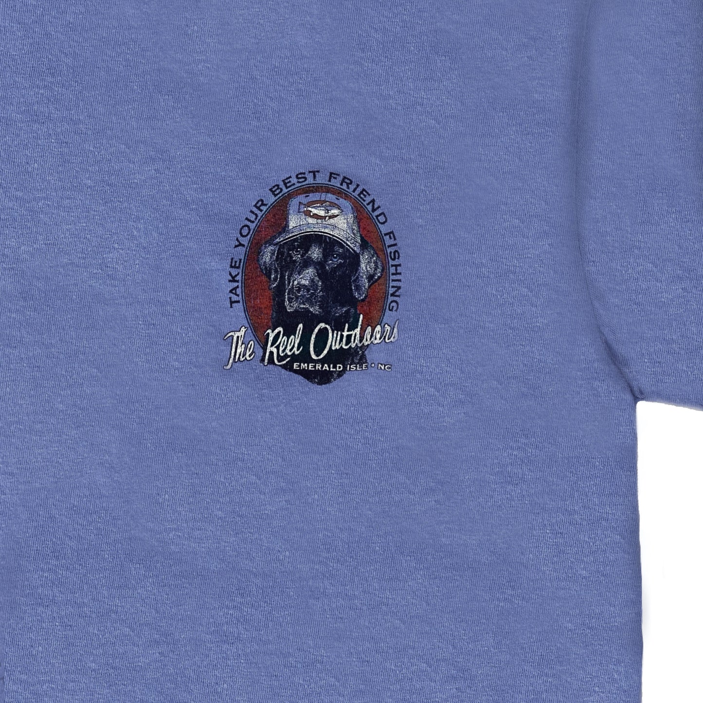 TRO Black Lab with Redfish Hat T-Shirt