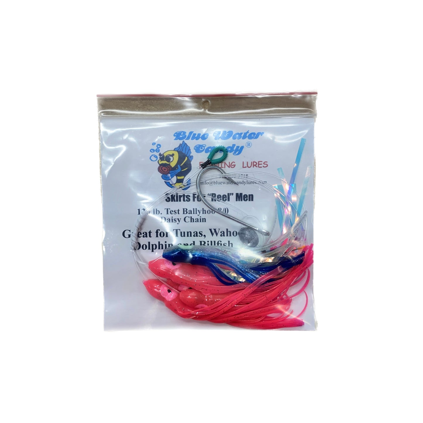 Blue Water Candy Ballyhoo Daisy Chain (4" or 6")