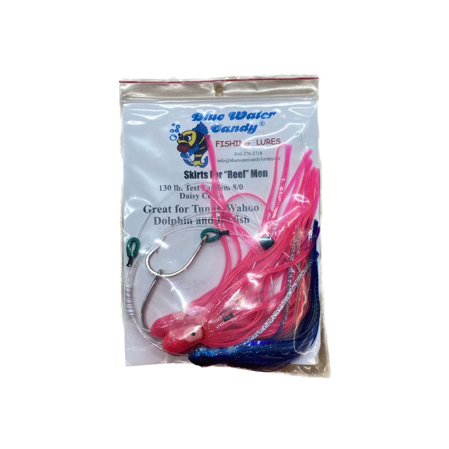Blue Water Candy Ballyhoo Daisy Chain (4" or 6")