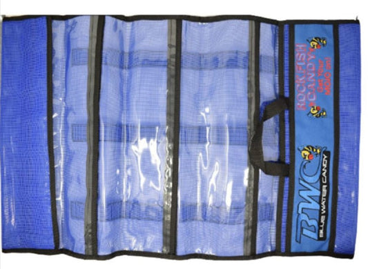 Blue Water Candy 6 Pocket Roll Up Bag