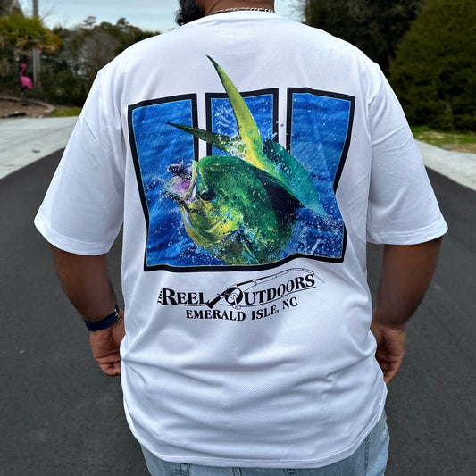 Spicy Tuna Fishing Shirt XXL Mens Vented Fishing Long Sleeve Emerald Isle  nc