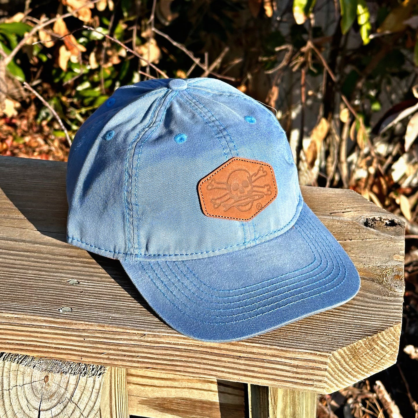 Calcutta Twill Hat With Leather Patch